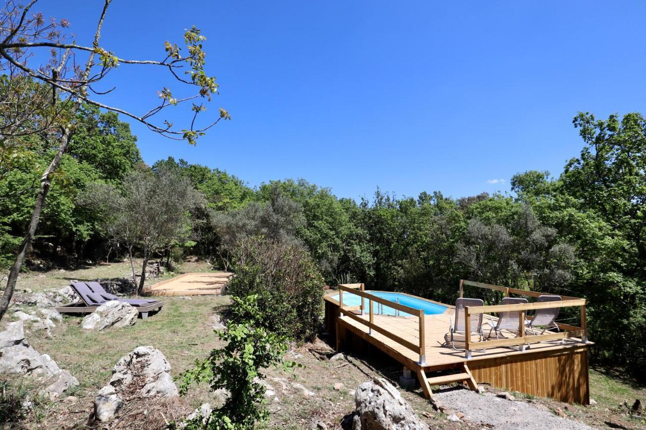 Le Mas Des Rouquets - Avec Piscine Et Jardin Anduze Exteriör bild